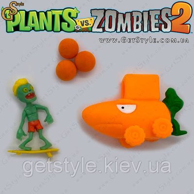 Ігровий набір фігурка Зомбі та стрілялка Carrotillery Plants vs Zombies 3403 фото