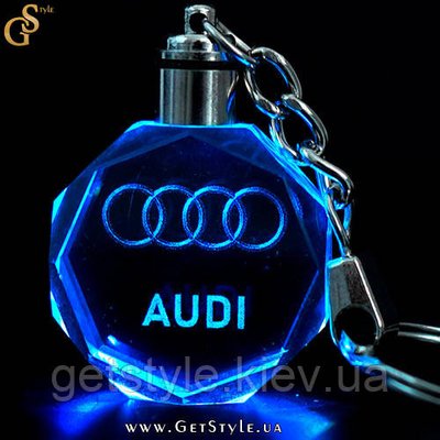 Светящийся брелок Audi Keychain подарочная упаковка 3712 фото