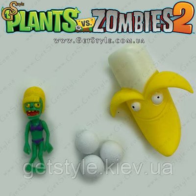 Ігровий набір фігурка Зомбі та стрілялка Banana Launcher Plants vs Zombies 3419 фото