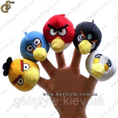 Ляльки на пальці - "Angry Birds" - 5 шт. 1055-6 фото