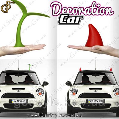 Ріжки для машини - "Car Decoration" 2211 фото