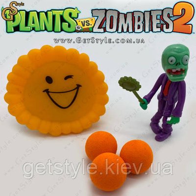 Игровой набор фигурка Зомби и стрелялка Sunflower Plants vs Zombies 3423 фото
