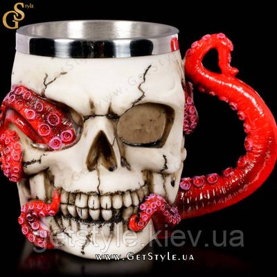 Кухоль з черепом Skull Octopus Cup 300 мл 3705 фото