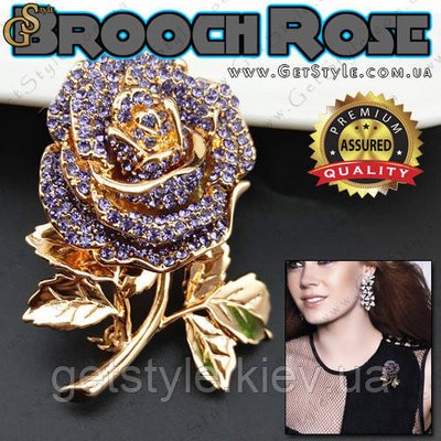 Позолочена брошка - "Brooch Rose" + сертифікат 2862 фото