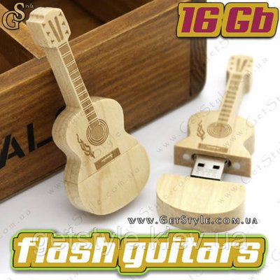 Дерев'яна флешка Flash Guitars 64 Gb у дерев'яному боксі 2023 фото