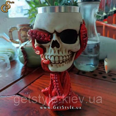Бокал Skull Octopus Wineglass 200 мл 3704 фото