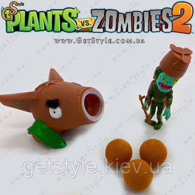 Игровой набор фигурка Зомби и стрелялка Coconut Cannon Plants vs Zombies 3425 фото