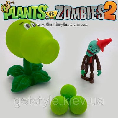 Ігровий набір фігурка Зомбі та стрілялка Repeater Plants vs Zombies 3426 фото