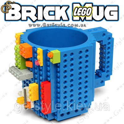 (без паковання) Чашка-конструктор Brick Mug 350 мл 2576 фото