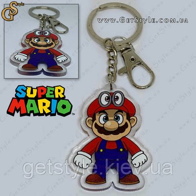 Брелок акриловий Маріо Super Mario у подарунковому пакованні 3359 фото