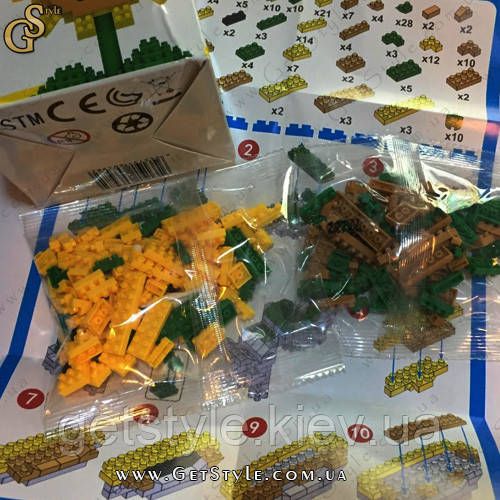 (Погнута коробка) Конструктор Соняшник Sunflower 250 блоків 2791-11 фото