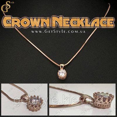 Прикраса на шию - "Crown Necklace" + подарункова упаковка 2028 фото