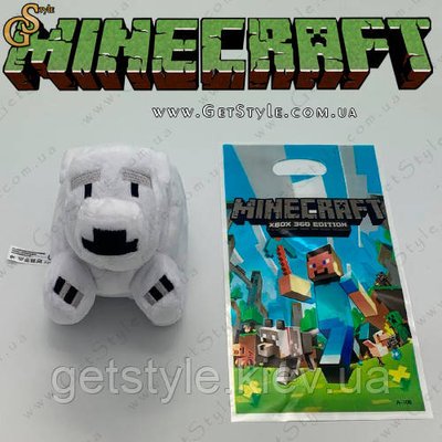 Іграшка Білий ведмідь Minecraft - "Polar Bear" - 18 см 3025 фото