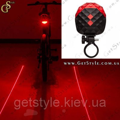 Лазерна фара для велосипеда Laser Tail з батарейками 1211-1 фото