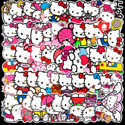 Набір наклейок Хеллоу Кітті — "Hello Kitty" — 52 шт. 1075 фото