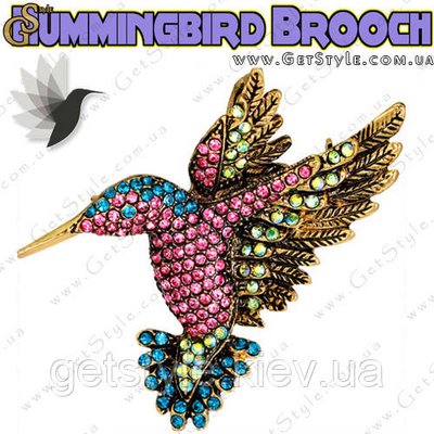 Брошь Колибри - "Hummingbird Brooch" подарочная упаковка 2869 фото