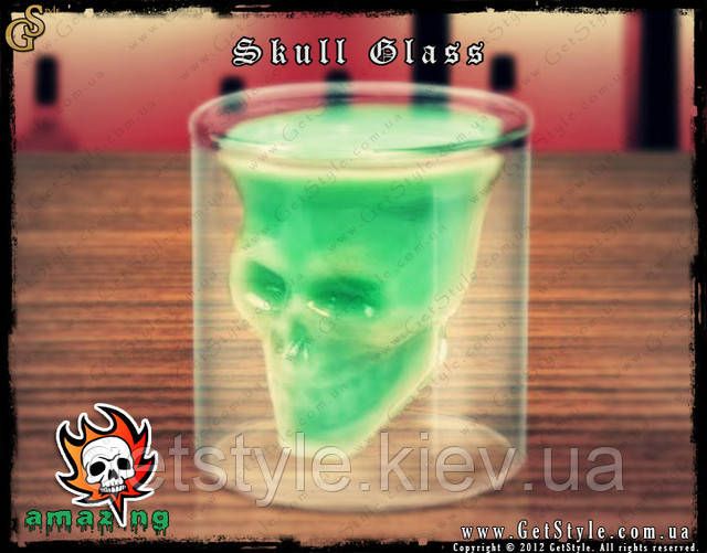 Склянка-рюмка з черепом Skull Glass 4 шт. 1023-1 фото