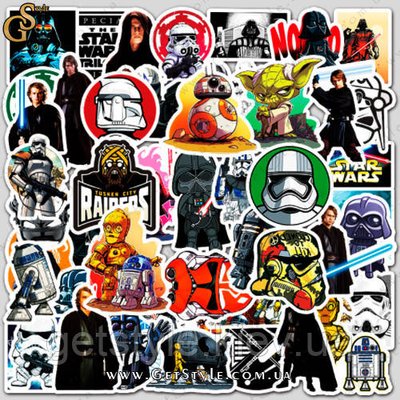Набір наклейок Зоряні Війни "Star Wars" - 50 шт 1077 фото