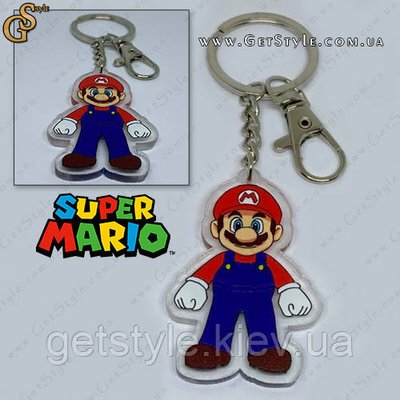 Брелок акриловий Маріо Super Mario у подарунковому пакованні 3360 фото