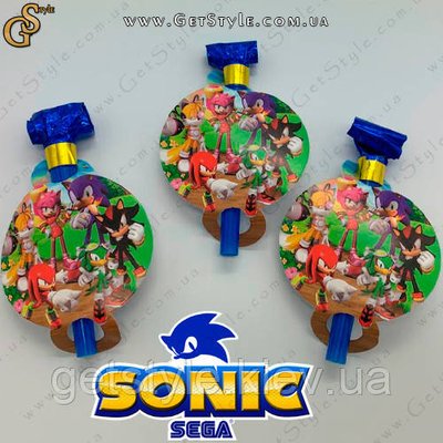 Свисток святковий Соник - "Sonic Whistle" - 3 шт 2965 фото