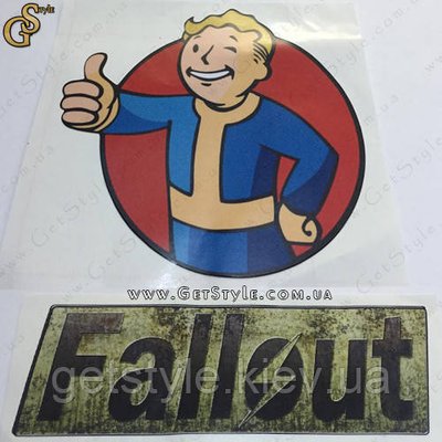 Наклейки Фаллаут - "Fallout Stickers" - 2 шт 2829 фото