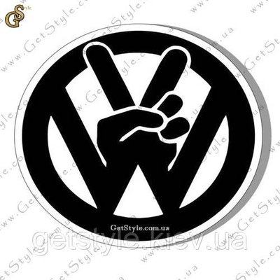 Наклейка "Volkswagen Peace" 2012 фото
