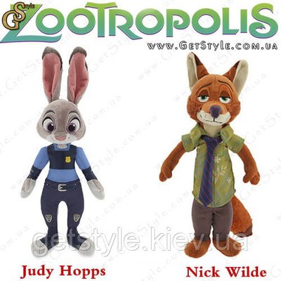 Плюшеві іграшки Джуді і Нік - "Zootropolis Toy" - 2 шт 2078 фото