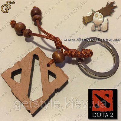 Дерев'яний брелок-логотип Dota 2 подарункова упаковка 1643 фото