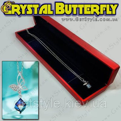 Подвеска на шею - "Crystal Butterfly" в фирменном боксе с подсветкой 2950 фото