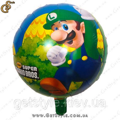 Повітряна куля Луїджі Luigi Mario 45 см 2038-3 фото