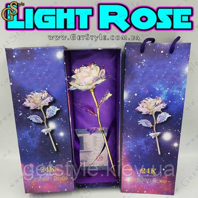 Світна троянда - "Light Rose" + подарункова упаковка 2640 фото