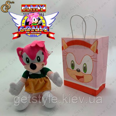 М'яка іграшка Емі Роуз з Sonic - "Amy Rose" - 28 см з фірмовим пакетом 1228 фото