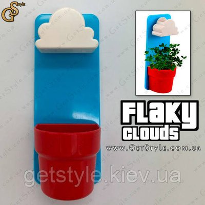 Квітковий горщик Домашній Дощик Flaky Clouds 18 х 7 см 1471-1 фото