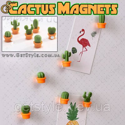 Мініатюрні магніти Кактус - "Cactus Magnets" - 6 шт 2641 фото