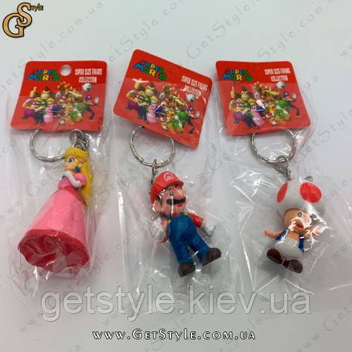 Набір брелків Маріо - "Mario Heroes" - 6 шт 3035 фото