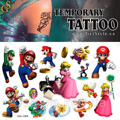 Дитячі татуювання Маріо Mario Tatto Set 3701 фото