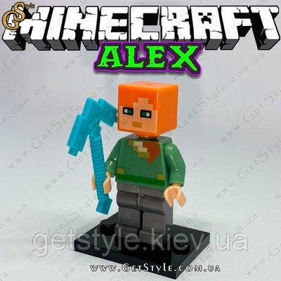 Фігурка Алекс Майнкрафт Alex Minecraft 4.5 см 4006 фото