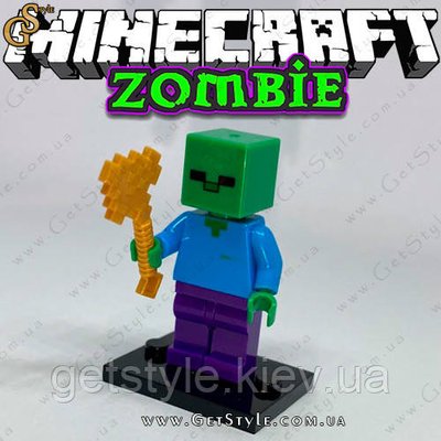 Фігурка Зомбі Майнкрафт Zombie Minecraft 4.5 см 4007 фото