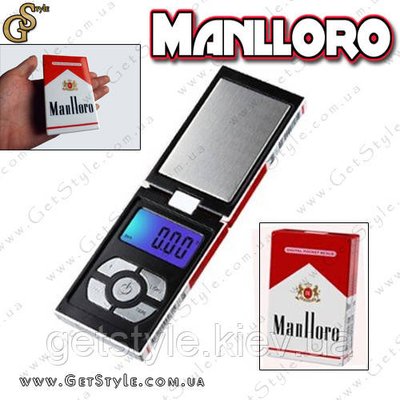 Ваги-пачка сигарет - "Manlloro" - від 0,01 до 200 г 1353 фото
