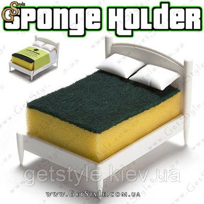 Підставка для кухонних мочалки у вигляді ліжка - "Sponge Holder" 2803 фото
