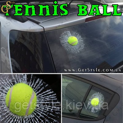 Наклейка на скло тенісний м'яч - "Tennis Ball" - Оригінал 1843 фото
