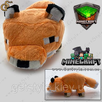 М'яка іграшка Лисииця Minecraft Fox 45 см 3671 фото