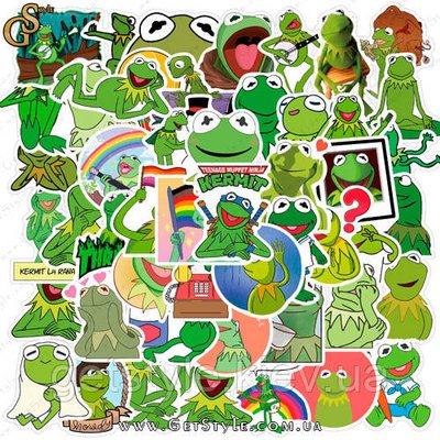Набір наклейок Керміт Muppet Show Kermit 50 шт. 3189 фото