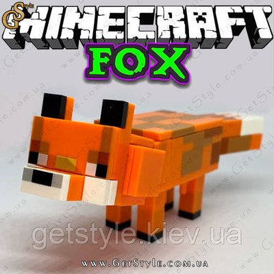 Конструктор фігурка Лис Майнкрафт Fox Minecraft 13 см 4014 фото