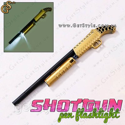 Ручка Дробовик Shotgun Pen з ліхтариком 3539 фото