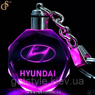 Світний брелок Hyundai Keychain подарункове паковання 3723 фото