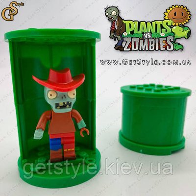 Конструктор мініфігурка Зомбі в капелюсі Plants vs Zombie 5 см 3238 фото
