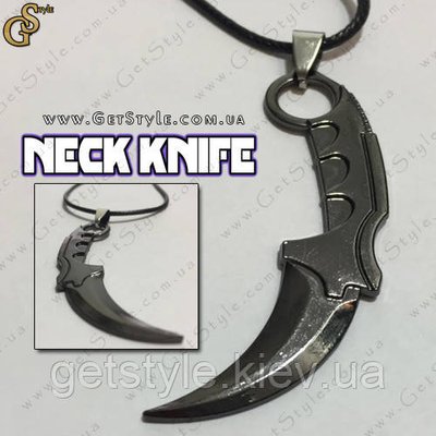 Підвіска на шию — "Neck Knife" — 6 х 1.4 см. + подарункове паковання 2575 фото