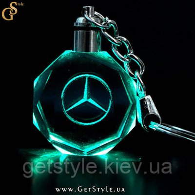 Светящийся брелок Mercedes Keychain подарочная упаковка 3713 фото