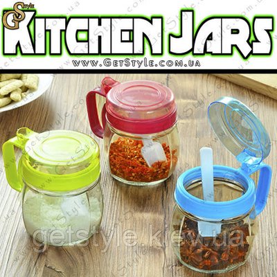 Кухонна пляшечка Kitchen Jars 1 шт. з ложкою 2447 фото